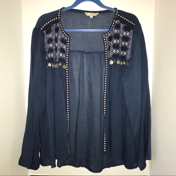 Anandas cardigan, embroidery and coin decoration - Picture 2 of 12